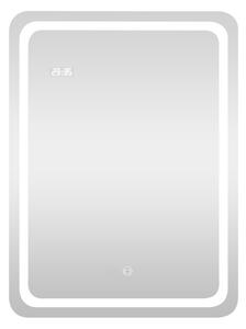 Viva AURA fürdőszoba tükör - érintőkapcsolós - páramenetesítős - órával - LED - ÁLLÓ - 60 x 80 cm