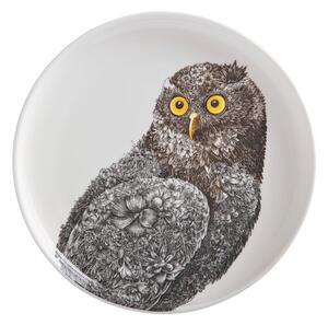 Marini Ferlazzo Owl fehér porcelán tányér, ø 20 cm - Maxwell & Williams