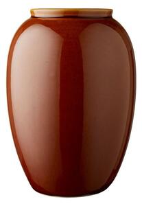 Sötét narancssárga agyagkerámia váza, magasság 25 cm - Bitz