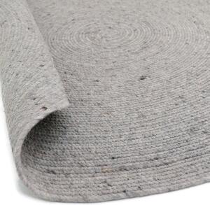 Neethu szürke kézzel készített szőnyeg gyapjú és pamut keverékből, ø 140 cm - Nattiot