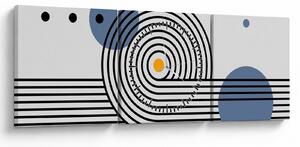 Kép - Minimalista absztrakció N⁰1 (órával) (90x30 cm)