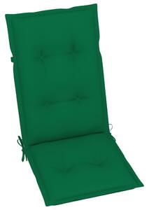 VidaXL 3 db dönthető tömör akácfa kerti szék párnával