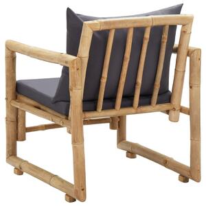 VidaXL vidaL 2 db bambusz kerti szék párnákkal