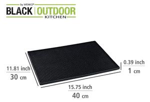 Black Outdoor Kitchen fekete edénycsepegtető tálca - Wenko
