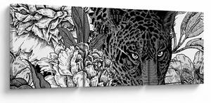 Kép - Egzotikus kert (órával) (90x30 cm)