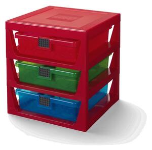 Storage piros rendszerező 3 fiókkal - LEGO®