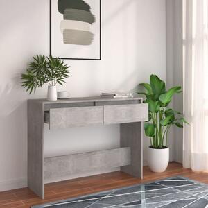 Betonszürke szerelt fa dohányzóasztal 100x35x76,5 cm