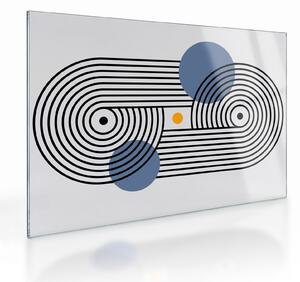 Üveg kép - Minimalista absztrakció N⁰3 (70x50 cm)