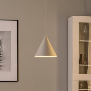 TK Lighting Cono függőlámpa, egylámpás, Ø 25 cm, bézs, dimmelhető, Krém / borostyánsárga, Nappali / Étkező, fém, Modern