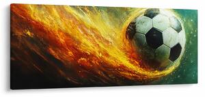 Kép - Focilabda repülés közben (120x50 cm)