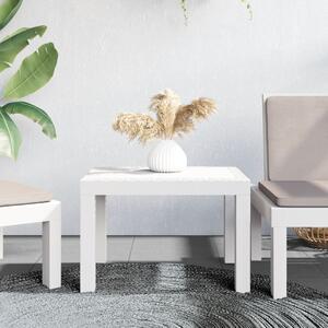 VidaXL fehér PP kerti asztal 59 x 47 x 40 cm
