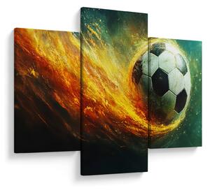 Kép - Focilabda repülés közben (90x60 cm)