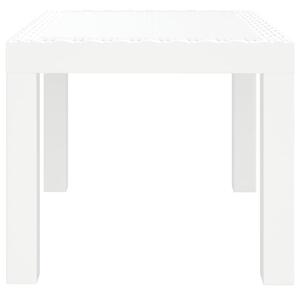VidaXL fehér PP kerti asztal 59 x 47 x 40 cm