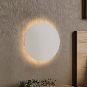 TK Lighting Luna fali lámpa, bézs, indirekt fény, Ø 30 cm, acél, dimmelhető, Krém / borostyánsárga, Nappali / Étkező, fém