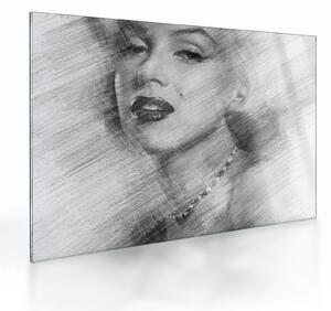 Üveg kép - Marilyn Monroe portréja (70x50 cm)