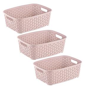 Hobby kosár rattan mini 3db 041254
