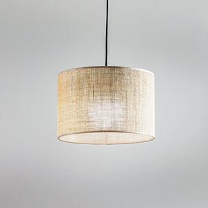 TK Lighting Juta lógó világítás, 1 izzós Ø 30 cm, dimmelhető, Barna / rozsda, Nappali / Étkező, Textil / szövet / selyem