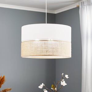 TK Lighting Linobianco lógó világítás juta, dimmelhető, Fehér / opál, Nappali / Étkező, Textil / szövet / selyem, Modern