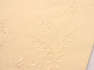 LEAFY LACE dekoratív párnahuzat 40x40 cm, krémszínű