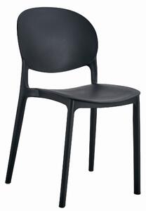 Fekete műanyag szék RAWA