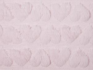 Rózsaszín díszpárnák szívmintával kétdarabos szettben 45 x 45 cm ASTRANTIA