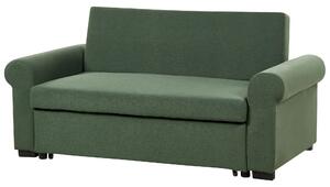 Zöld kárpitozott kanapéágy SILDA