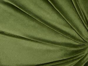 Zöld bársony díszpárna kétdarabos szettben ⌀ 38 cm BODAI