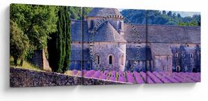 Kép - Levendula mező (órával) (90x30 cm)