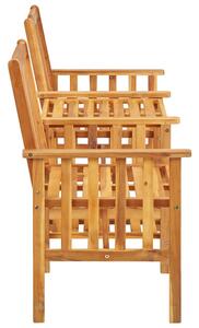 VidaXL tömör akácfa kerti székek asztalkával 159 x 61 x 92 cm
