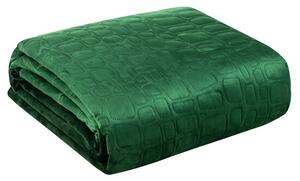 Designer ágytakaró SALVIA finom zöld bársonyból készült SALVIA Szélesség: 220 cm | Hossz: 240 cm