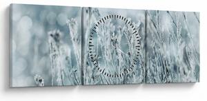 Kép - Téli varázslat (órával) (90x30 cm)