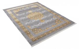 Exkluzív szürke szőnyeg arany keleti mintával Szélesség: 80 cm | Hossz: 150 cm