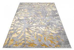 Exkluzív modern szürke szőnyeg arany motívummal Szélesség: 80 cm | Hossz: 150 cm