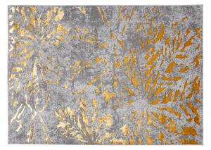 Exkluzív modern szürke szőnyeg arany motívummal Szélesség: 80 cm | Hossz: 150 cm