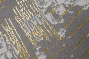 Modern szürke szőnyeg arany motívummal Szélesség: 120 cm | Hossz: 170 cm
