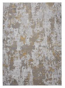 Modern szürke szőnyeg arany motívummal Szélesség: 120 cm | Hossz: 170 cm