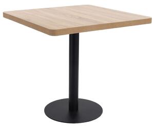 Világosbarna MDF bisztróasztal 80 x 80 cm
