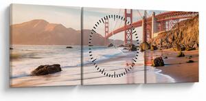 Kép - Golden Gate híd (órával) (90x30 cm)