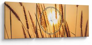 Kép - Füvek a napon (órával) (90x30 cm)