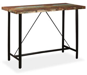 Tömör újrahasznosított fa bárasztal 150 x 70 x 107 cm