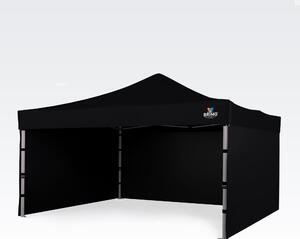 Reklám sátor 4x4m - Fekete