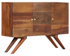 Barna tömör újrahasznosított fa tálalószekrény 110 x 30 x 75 cm