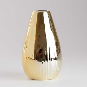RIFFLE váza, arany 15,5 cm