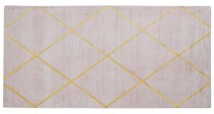 Rózsaszín és arany szőnyeg 80 x 150 cm ATIKE