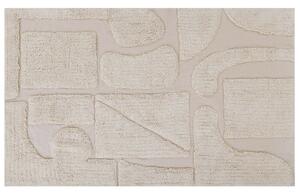 Bézs pamutszőnyeg 140 x 200 cm DIYADIN