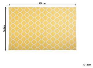 Kétoldalas sárga szőnyeg 160 x 230 cm AKSU