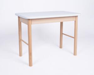 Egyszerű asztal és szék szett - fehér White set - 1x asztal + 1x szék