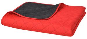 VidaXL 131553 Double-sided Quilted Bedspread Red and Black 220x240 cm
