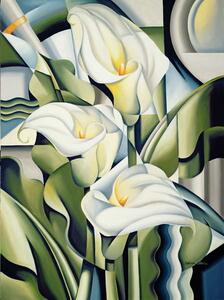 Abel, Catherine - Reprodukció Cubist Lilies, (30 x 40 cm)
