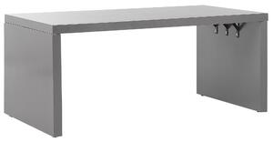 Hatszemélyes U alakú beton étkezőasztal hokedlikkel TARANTO